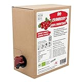 Bio Cranberry Direktsaft 3 Liter Box - Cranberry Saft aus 100% Bio Cranberries, 30 Tage...