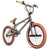 Bergsteiger Halifax 20 Zoll BMX, Fatbike, 360° Rotor-System, Freestyle, 2 Stahl Pegs,...