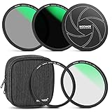 NEEWER 67mm 5 in 1 Magnetic Objektivfilter Kit mit Neutraldichtes ND1000 Filter...