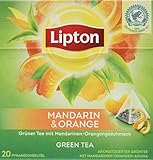 Lipton Tee (für einen aromatischen Geschmack Mandarin Orange aus nachhaltigem...