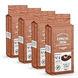 by Amazon Gemahlener Kaffee Espresso Crema, Lichte Röstung, Granulat, 1 kg, 4...