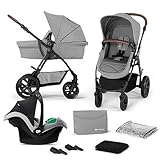 Kinderkraft MOOV CT Kinderwagen 3 in 1 komplettset bis 26 kg, Kombikinderwagen...