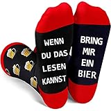 Blesser Lustige Geschenke für Männer Vater Opa Socken Herren Wenn Du Das Lesen Kannst...