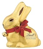 Lindt Schokolade GOLDHASE | 100 g GOLDHASE | Premium Vollmilch-Schokolade in Hasenform zu...