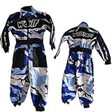 Wulfsport Motorrad 1 Stück Kinder Kart Anzug Camo Blau Nachkommen Motocross Dirt Fahrrad...