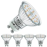 EACLL GU10 LED Warmweiss 4.9W Ersetzt 70W Halogen Leuchtmittel, 4er-Pack. 515 Lumen 2700K...