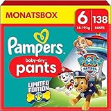 Pampers Windeln Paw Patrol Pants Größe 6 (14-19kg) Baby-Dry, Extra Large mit...