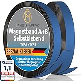 Meisterwerk A B Magnetband für Fliegengitter & Moskitonetze | Magnetband selbstklebend...