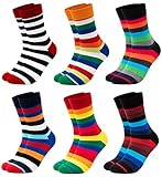 Occulto BUNTE SOCKEN für HERREN (6 PAAR) aus BAUMWOLLE in verschiedenen...