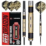 RED Dragon Golden Eye - 22 Gramm Profi Dartpfeile Set mit Flights und Schäfte...