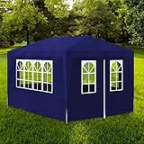 Partyzelt 3x4 m Blau, Artikelfarbe-Blau