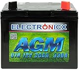 Rasentraktor Batterie AGM Batterie 12V 30Ah AGM Akku für Rasenmäher Batterie 30 Ah...