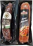 Salami Wurst Paket | frisch vom Metzger Rindersalami ganze Wurst & geräucherte...