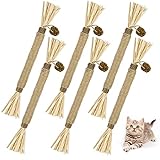 vsshe Katzenminze Sticks,6 Stück Matatabi Katzensticks Katzenminzen Spielzeug...