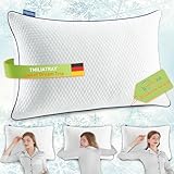 TMILIATRAY Kühlender Memory Foam Kissen, Orthopädisches Nackenstützkissen Visco...