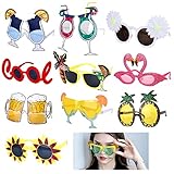 Vegena Partybrille Party Sonnenbrille Lustige Brillen 10 Paar Party Brille Faschingsbrille...