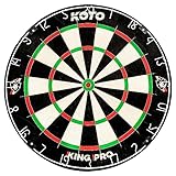 KOTO - King Pro Dartscheibe (Offizielle Turniermaße) Afrikanische Sisal & Borsten...