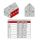 Jawoll Hohlkammerplatte für Gewächshaus Gartenhaus Treibhaus Nr. 1/605 x 1210 mm |19,16...