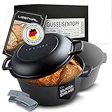 LIEBTHAL Gusseisen Topf Brot backen - Robuster Brottopf mit passgenauer...