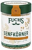 Fuchs Gewürze - Senfkörner ganz - Gewürz zum Einlegen von Gurken oder zum Zubereiten...