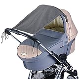 DIAGO Deluxe Sonnensegel Kinderwagen, grau