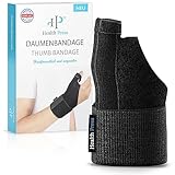 Health Press® Daumenbandage – Atmungsaktive Daumenschiene – Daumenschutz Universell...