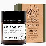 CBD Salbe - Natürliche & hochdosierte CBD Creme, 300mg CBD, Hanfsalbe & Hautschutzcreme,...