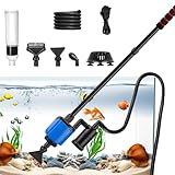 Mulmsauger Aquarium Elektrisch, Aquarium Sauger 6 in 1 Aquarium Reinigungsset für...