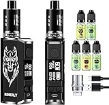 MTaoyac E Zigarette, 120W Shisha Starter Set mit 5x10ml E-Liquids, 2600mAh Eingebautem...