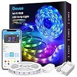 Govee WiFi LED Strip 5m, Smart RGB LED Streifen, App-steuerung, Farbwechsel,...