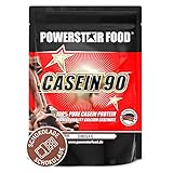 Powerstar CASEIN 90 Casein-Protein-Pulver 1000 g | Calciumcaseinat aus...