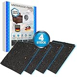 4 STÜCK 9x9x1 cm Waschmaschinen Unterlage Pads Gummipads Anti...