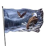 Flagge, Weißkopfseeadler Flagge lustige Flaggen 5 Ft x 3 Ft mit Ösen, Festival Party...