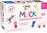 KREUL 23051 - Mucki Fingerfarbe für Königskinder, 6 x 50 ml in Weiß,...