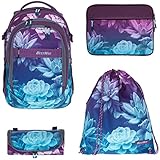 Bestway Schulrucksack 4 Teile Set Jungen Mädchen Evolution Packer Evo Schulmappe Rucksack...