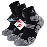 Avoalre 3 Paar Coolmax Sport Laufsocken, 43-46 Sportsocken Baumwolle, Atmungsaktiv Running...