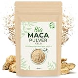 Curly Superfood Gelbes Maca Pulver Bio 500g - 100% Bio Maca Gelb aus Peru in naturreiner...