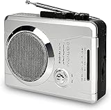 Caymuller AM/FM Tragbares Taschenradio und Sprach-Audio-Kassettenrekorder,...