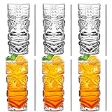 Transparente Tiki-Gläser, Set mit 170-400 ml, moderne Bar-Tiki-Cocktailgläser,...