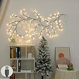 Weinsamkeit Lichterkette Willow Vine, 144 LEDs USB Weidenrebe Baum Lichter für Raum,...