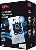 AEG GR201SM s-bag Staubbeutel Classic Long Performance MegaPack / 12 Synthetik...