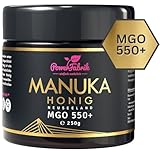 Manuka Honig | MGO 550+ | 250g | Das ORIGINAL aus NEUSEELAND | IM GLAS | PUR, ROH &...