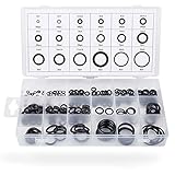 225 Stück Gummi Dichtungen Ringe Kit, O-Ring Sortiment Dichtungsring Set on 18...