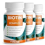 Biotin hochdosiert 10.000 mcg - 1095 Biotin Tabletten mit Zink & Selen - Biotin Komplex...