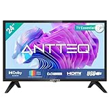 Antteq AB24F1D Fernseher 24 Zoll (TV 60 cm), 720p, Dolby Audio, LED, Triple Tuner DVB-C /...