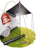 LAINFELD Vorzelt Auto | 2,2 x 2,5 m Sonnensegel mit 3 x Keder und 2 x...