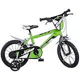 Dino Bikes Jungen Kinderfahrrad Fahrrad, Grün, 16 Inch