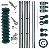 ESTEXO Maschendrahtzaun Gartenzaun Set Komplettset Zaun Gartenzaunset Zaunset Drahtzaun...