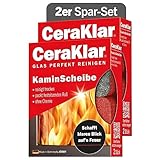 abrazo CeraKlar KaminScheibe - 4 Kaminscheibenreiniger, 2x2 Stk. - kratzfreie...