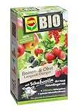 COMPO BIO Beeren Langzeit-Dünger für alle Beerenpflanzen, Kernobst und Steinobst, 5...